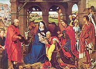 R.v.d.Weyden, Anbetung der KÃ¶nige 1450