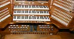 Thalwil ZH: Spieltisch Kuhn-Orgel, Detail