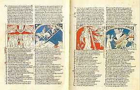 Himmelfahrt im Speculum Humanae Salvationis, Codex Creminfanensis 243, KremsmÃ¼nster, ca. 1330