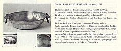 KollektenschÃ¼ssel als TaufschÃ¼ssel, Hombrechtikon 1753