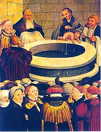 Melanchthon tauft, Wittenberg 1540/47
