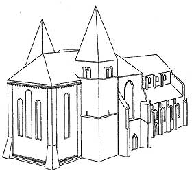 Rekonstruktionszeichnung ca. 1150-1450