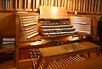 Thalwil ZH: Spieltisch Kuhn-Orgel